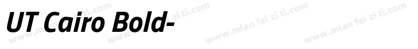 UT Cairo Bold字体转换